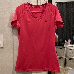 Nike Pro Women’s pink dri-fit shirt